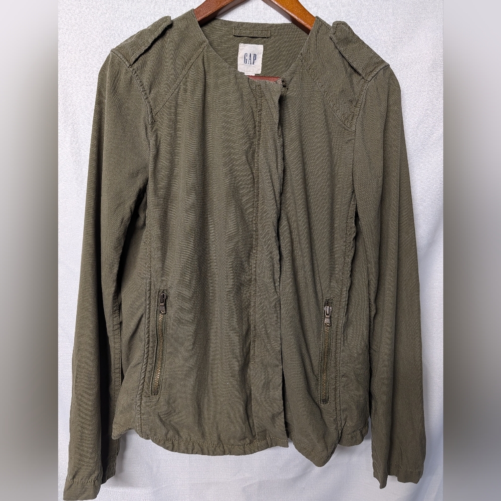 GAP Women's Olive Utility Jacket Size Small